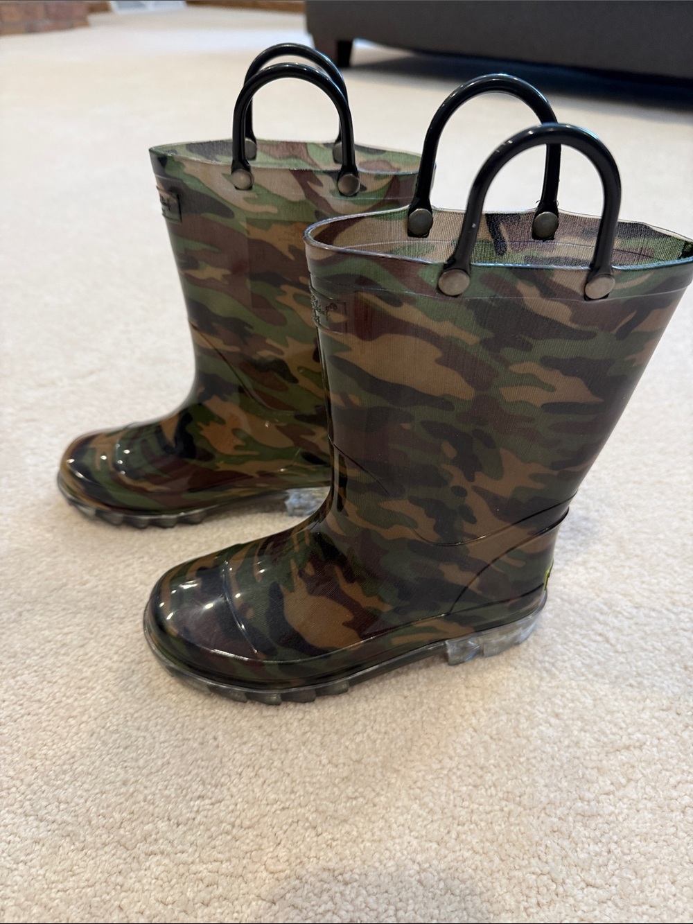 Western Chief Kids Camo Rain Boots that light up
